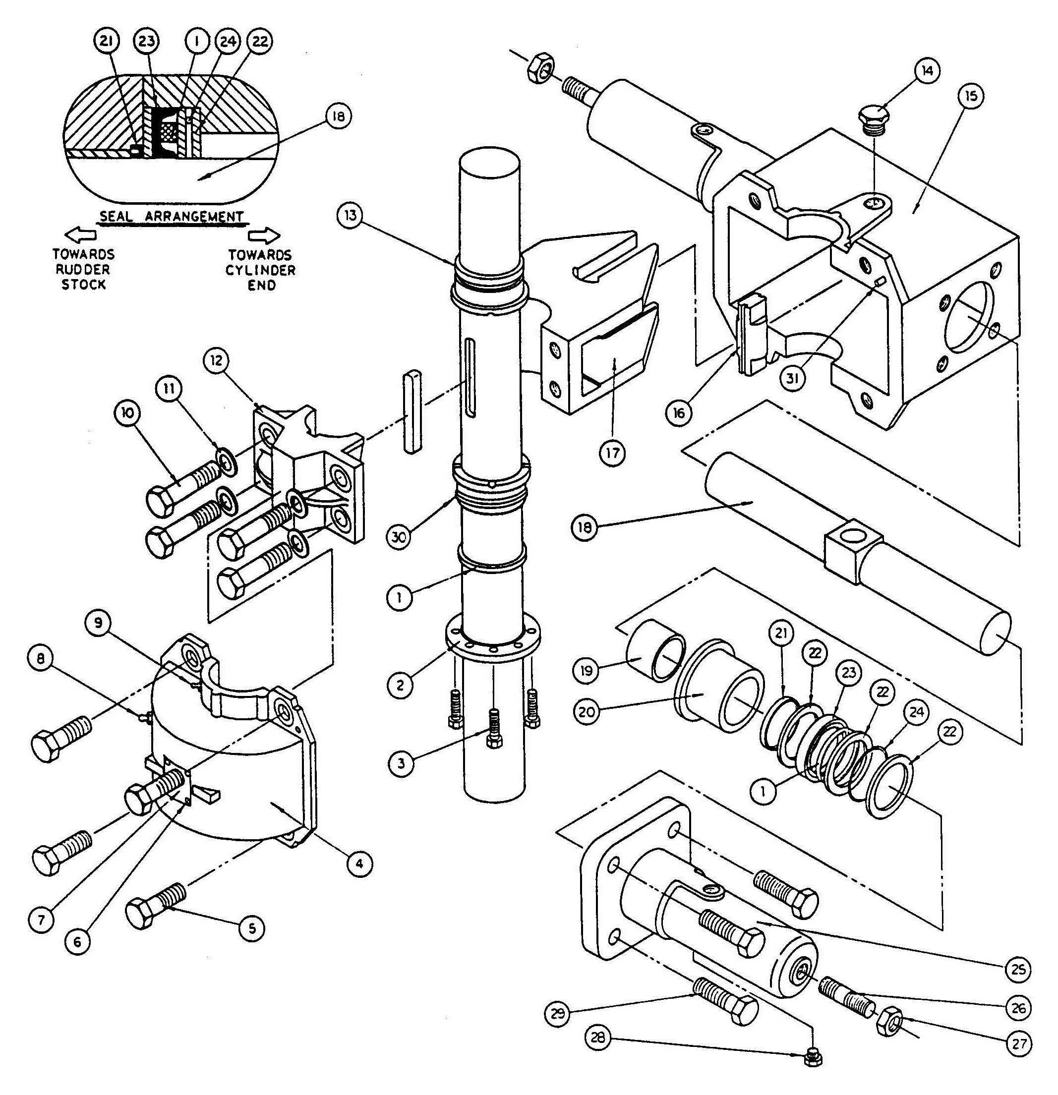 Model T5 Actuator Assembly Diagram